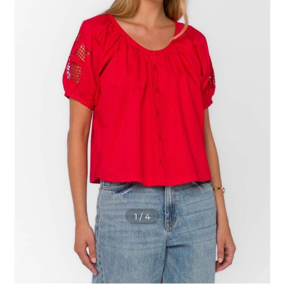 Velvet Heart Flora Puff Sleeve Top – NWT